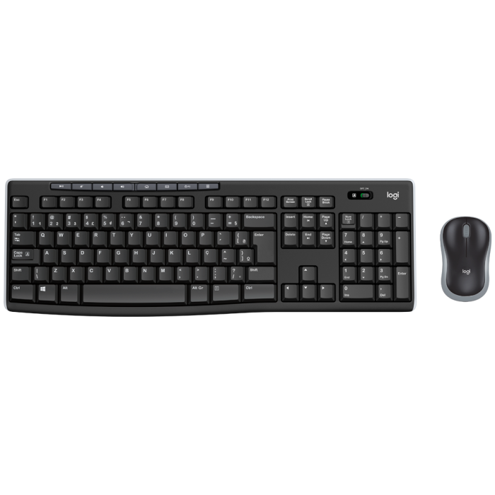 Combo Teclado e Mouse sem fio Logitech MK270