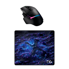 Mouse G502 X Plus Preto + Mouse Pad G640 SE 