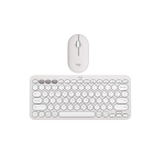 Mouse Sem Fio Logitech Pebble Mouse 2 M350s Branco + Teclado sem fio Logitech Pebble Keys 2 K380s - Branco