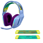 Fone De Ouvido Mic Logitech Gamer G733 LIGHTSPEED S/Fio Lilas + Faixa De Cabeça Logitech P/ Headset G733 Lima