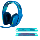 Fone De Ouvido Mic Logitech Gamer G733 Dolby Surround S/Fio Azul + Faixa De Cabeça Logitech P/ Headset G733 Mint