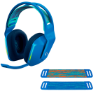 Fone De Ouvido Mic Logitech Gamer G733 LIGHTSPEED S/Fio Azul + Faixa De Cabeça Logitech P/ Headset G733 G335 Azul