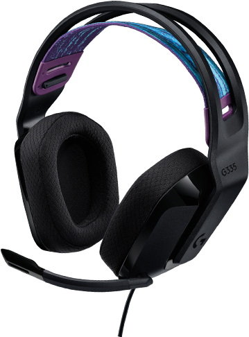 Headset Gamer estéreo Logitech G335 Preto